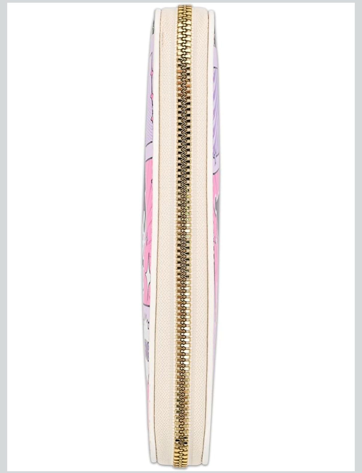 ๐ธ Kuromi Kawaii Zip Wallet โ Cute Sanrio Long Purse with Card Slots, Cash Pocket & Gold Zipper