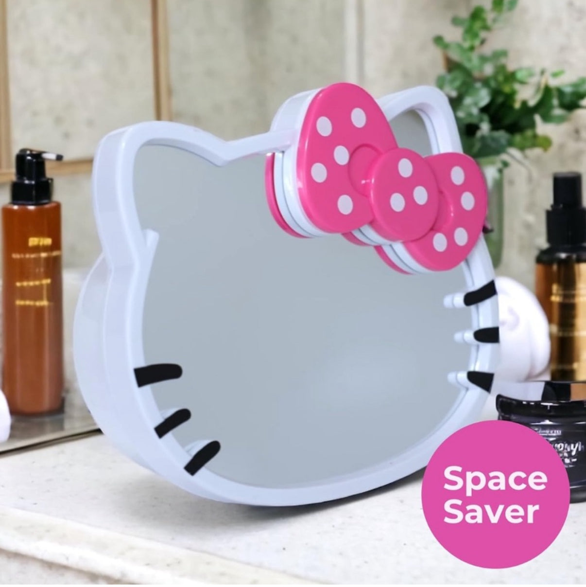 Cute Kitty Make Up Storage Mirror
