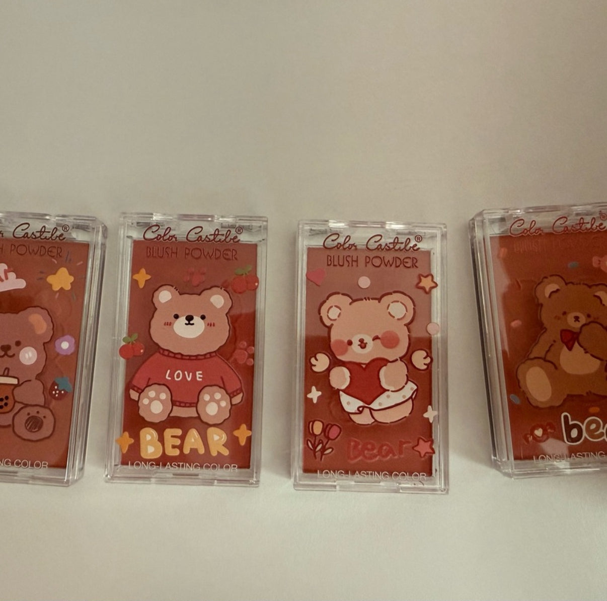 Set of 4 Bear Blush