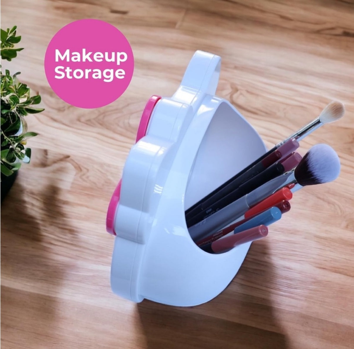 Cute Kitty Make Up Storage Mirror
